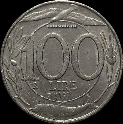 100 лир 1997 Италия.