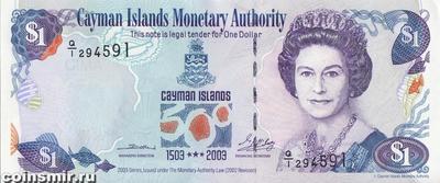 1 доллар 2003 Каймановы острова. 500-летие открытия Каймановых островов.