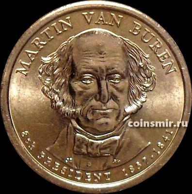 1 доллар 2008 Р США. 8-й президент США Мартин ван Бюрен.