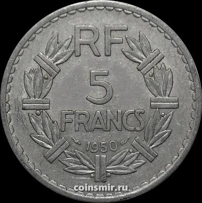 5 франков 1950 Франция. Без В.