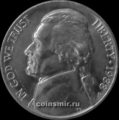 5 центов 1988 Р США. Томас Джефферсон.