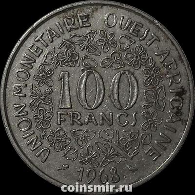 100 франков 1968  КФА BCEAO (Западная Африка).
