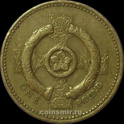 1 фунт 2001 Великобритания.