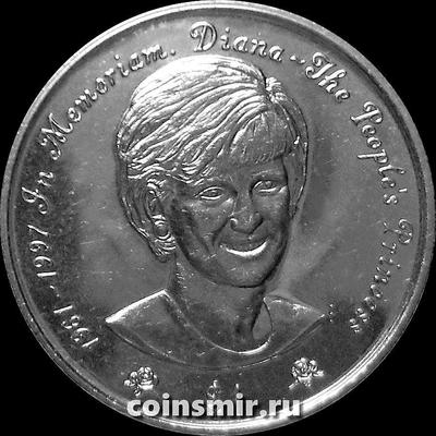 1 доллар 1997 остров Ниуэ. В память о Принцессе Диане.