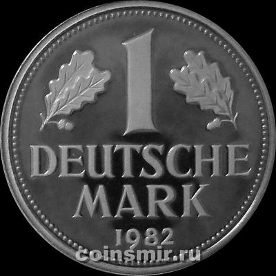1 марка 1982 D Германия (ФРГ). Пруф.