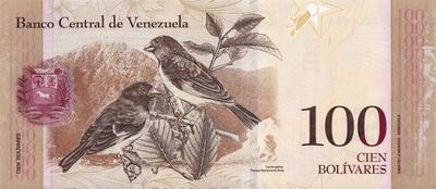 100 боливаров 2013 Венесуэла.