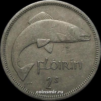 1 флорин (2 шиллинга) 1962 Ирландия. Лосось.
