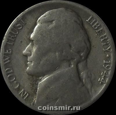 5 центов 1944 Р США.