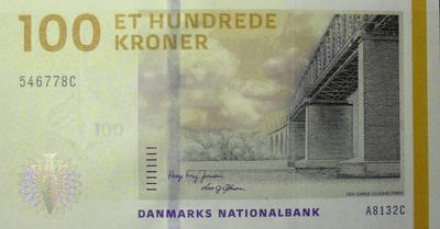 100 крон 2009 Дания.