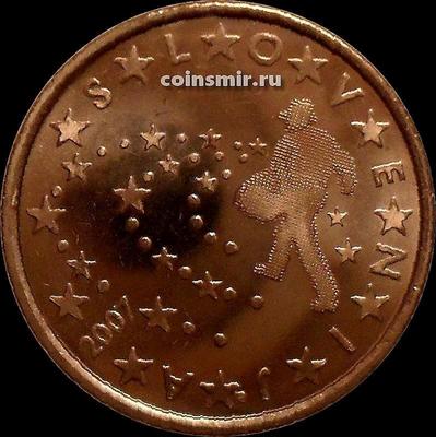 5 евроцентов 2007 Словения. Сеятель.