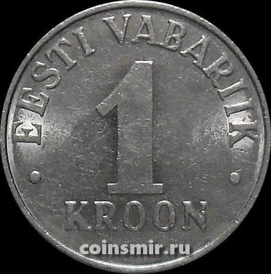 1 крона 1993 Эстония. Плохо читается год.