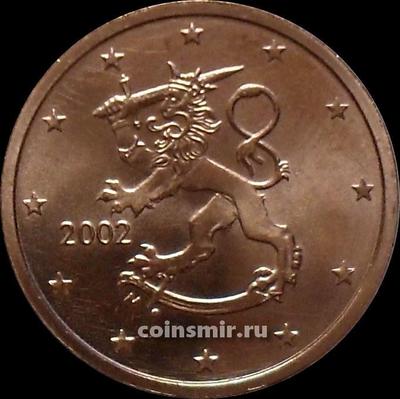 2 евроцента 2002 М Финляндия.