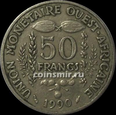 50 франков 1990  КФА BCEAO (Западная Африка). (в наличии 1997 год)