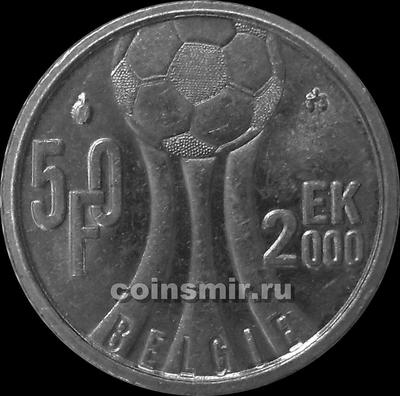 50 франков 2000 Бельгия. BELGIE. Чемпионат Европы по футболу 2000.