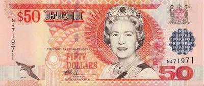 50 долларов 2002 Фиджи.