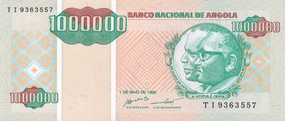 1000000 кванз 1995 Ангола.