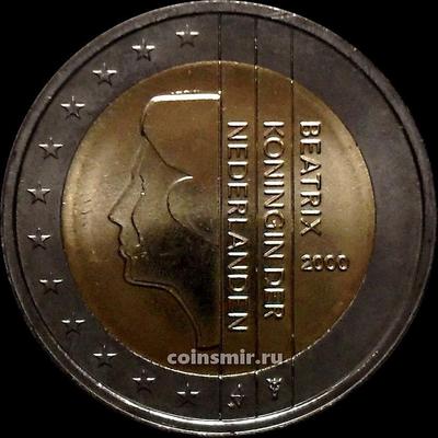 2 евро 2000 Нидерланды. Регулярный чекан. UNC