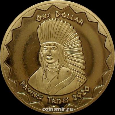 1 доллар 2020 племя Пауни.