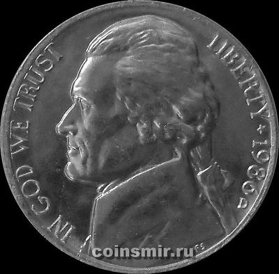 5 центов 1986 D США.