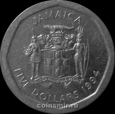5 долларов 1994 Ямайка.