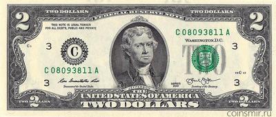 2 доллара 2013 С США.