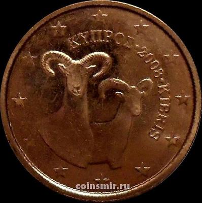 2 евроцента 2008 Кипр. Муфлоны.