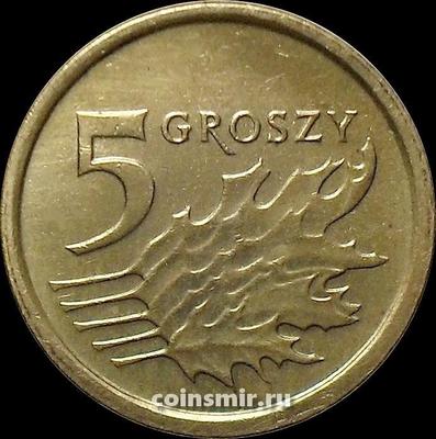 5 грошей 2014 Польша.
