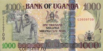1000 шиллингов 2009 Уганда.