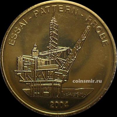 50 евроцентов 2004 Норвегия. Нефтяная вышка. Европроба. Ceros.
