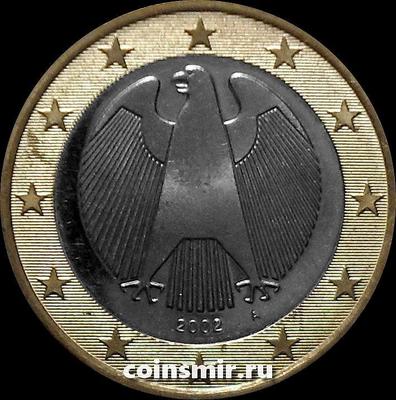 1 евро 2002 А Германия. Орел.
