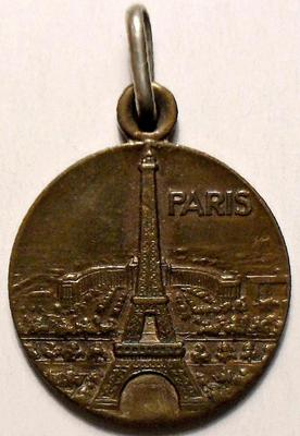Медальон  Париж, Эйфелева башня, Триумфальная арка.