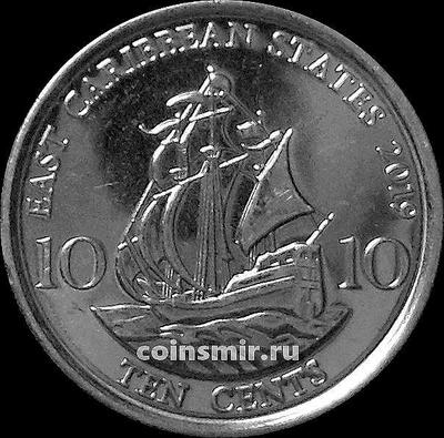 10 центов 2019 Восточные Карибы.