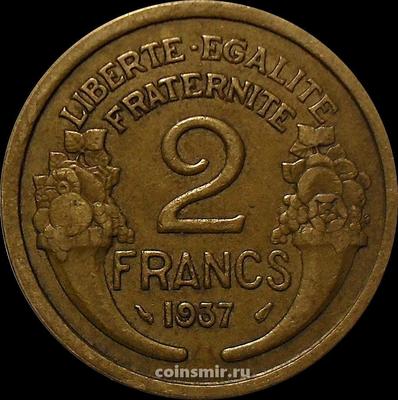 2 франка 1937 Франция.