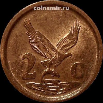 2 цента 1994 Южная Африка. Suid-Afrika / South Africa. Орел с рыбой.