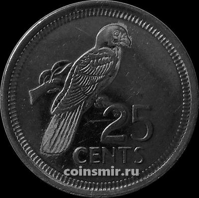 25 центов 2010 Сейшельские острова. Попугай.