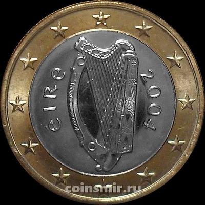1 евро 2004 Ирландия. Кельтская арфа.