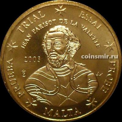 10 евроцентов 2003 Мальта. Жан Паризо де ла Валетт. Европроба. Specimen.