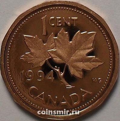 1 цент 1994 Канада. Пруф.