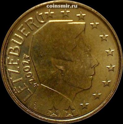 10 евроцентов 2002 Люксембург. Великий герцог Люксембурга Анри.