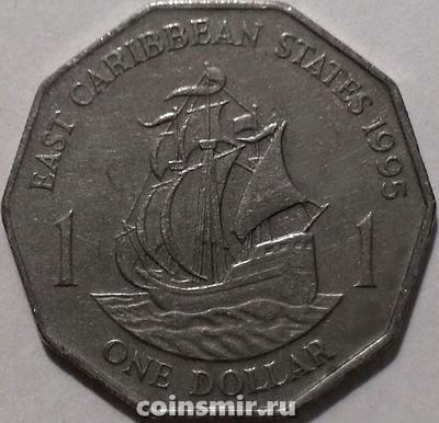 1 доллар 1995 Восточные Карибы.