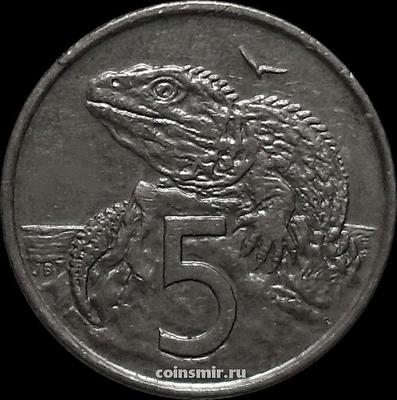5 центов 2002 Новая Зеландия. Туатара (Новозеландская ящерица).