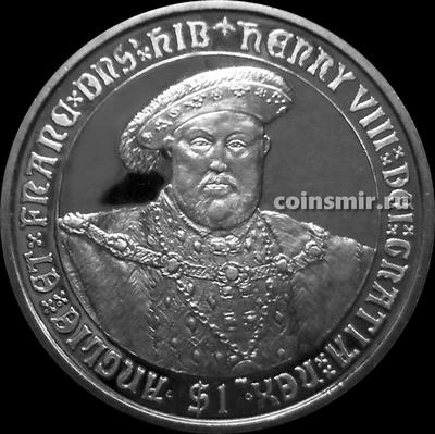 1 доллар 2007 Британские Виргинские острова. Генрих VIII.
