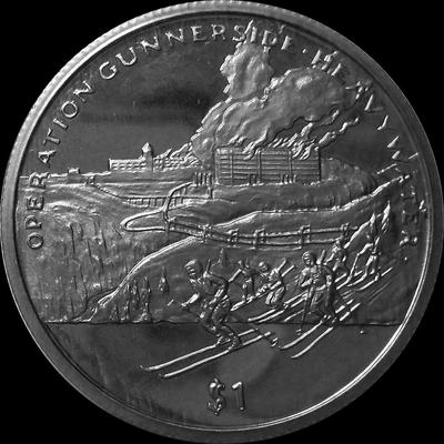 1 доллар 2005 Сьерра Леоне. 60 лет окончания Второй Мировой войны. Операция Ганнерсайд.