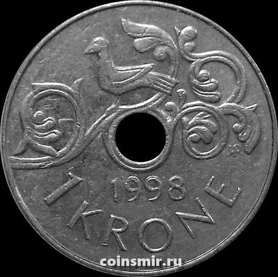 1 крона 1998 Норвегия.