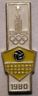 Значок Волейбол. Олимпиада 1980 в Москве.