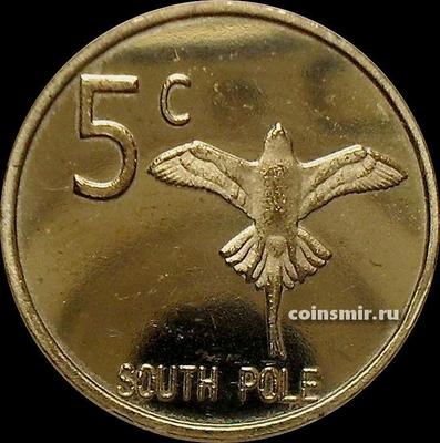 5 центов 2013 Южный полюс.