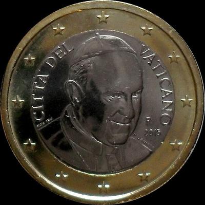 1 евро 2015 Ватикан.