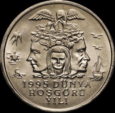 25000 лир 1995 Турция. Охрана окружающей среды.
