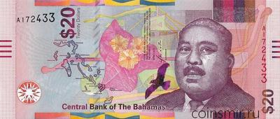 20 долларов 2018 Багамские острова.