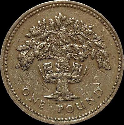 1 фунт 1987 Великобритания.